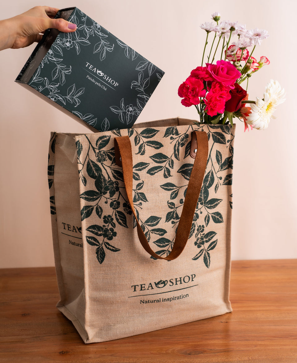 Bolsa de Juta Camellia Sinensis - Tea Shop Brasil