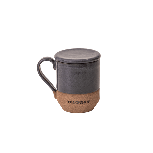 Caneca de Cerâmica Tag com Tampa - Tea Shop Brasil