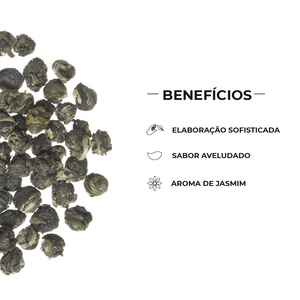 Chá Verde Jasmine Dragon Pearls *Seleção Especial - Tea Shop Brasil