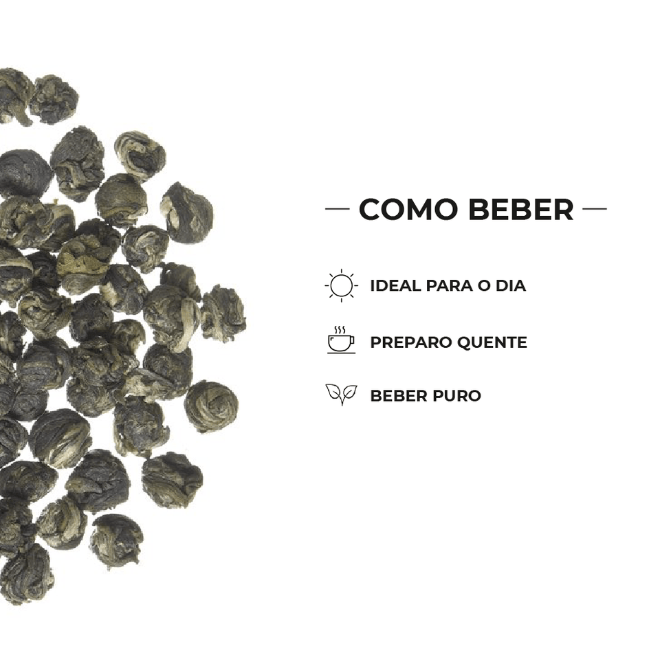 Chá Verde Jasmine Dragon Pearls *Seleção Especial - Tea Shop Brasil