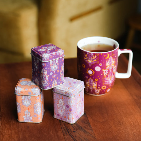 Minitin Hamsa Purple com Chá Preto Pakistani - Tea Shop Brasil