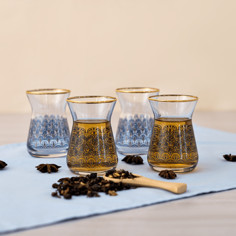 Set copos turcos Turkish Glasses Arabia - Tea Shop - Tea Shop Brasil