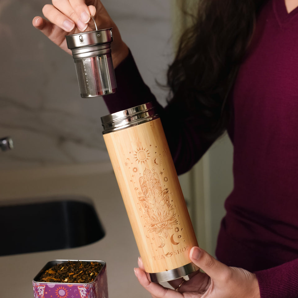 Travel Tea Bamboo Hamsa - Tea Shop Brasil