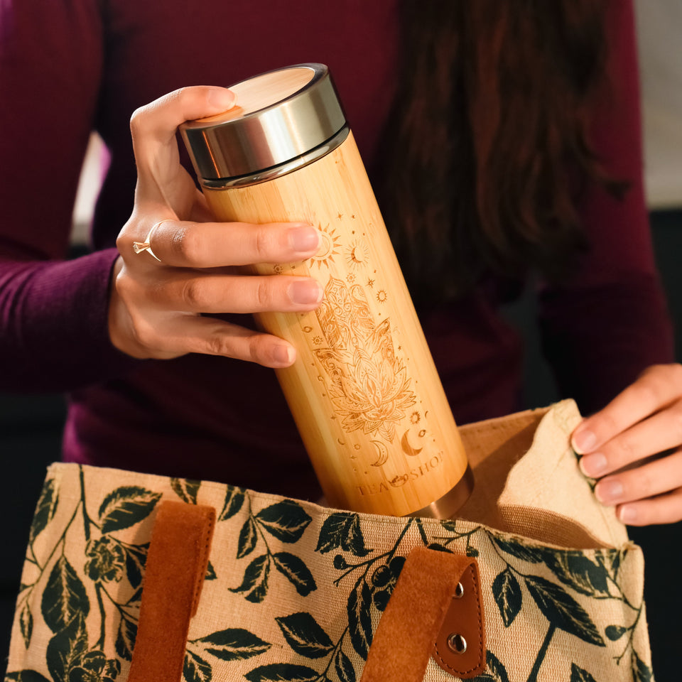 Travel Tea Bamboo Hamsa - Tea Shop Brasil
