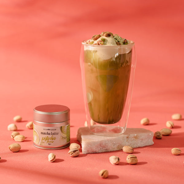 Novidades para quem ama pistache: Chá Creamy Pistachio e Matcha Latte Pistachio - Tea Shop Brasil