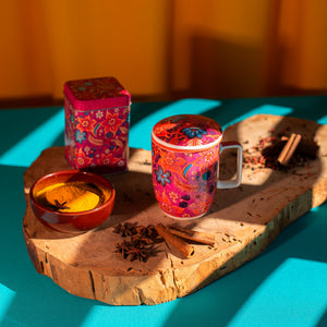 Caneca de Porcelana Mug Harmony Saffrom Bloom - Tea Shop