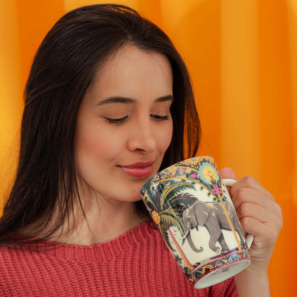 Caneca de Porcelana Mug Super Jumbo Kerala - Tea Shop