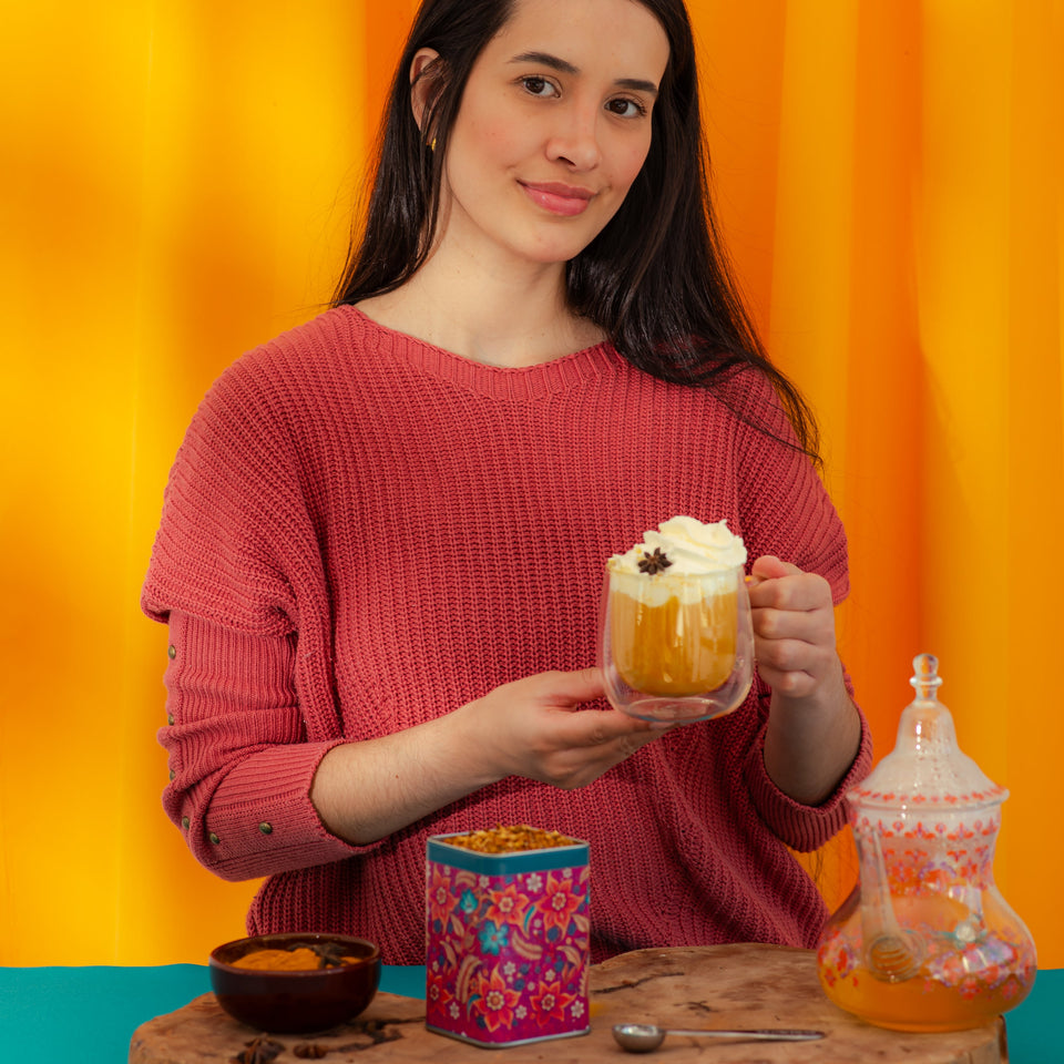 Bule Arabic Paisley - Tea Shop