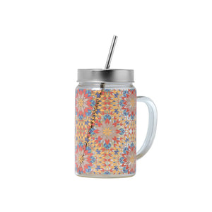 Caneca de Vidro Glass Jar Sky - Tea Shop