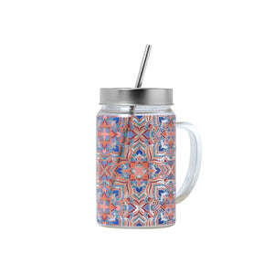 Caneca de Vidro Glass Jar Mallow - Tea Shop