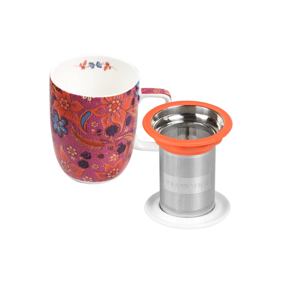 Caneca de Porcelana Mug Harmony Saffrom Bloom - Tea Shop