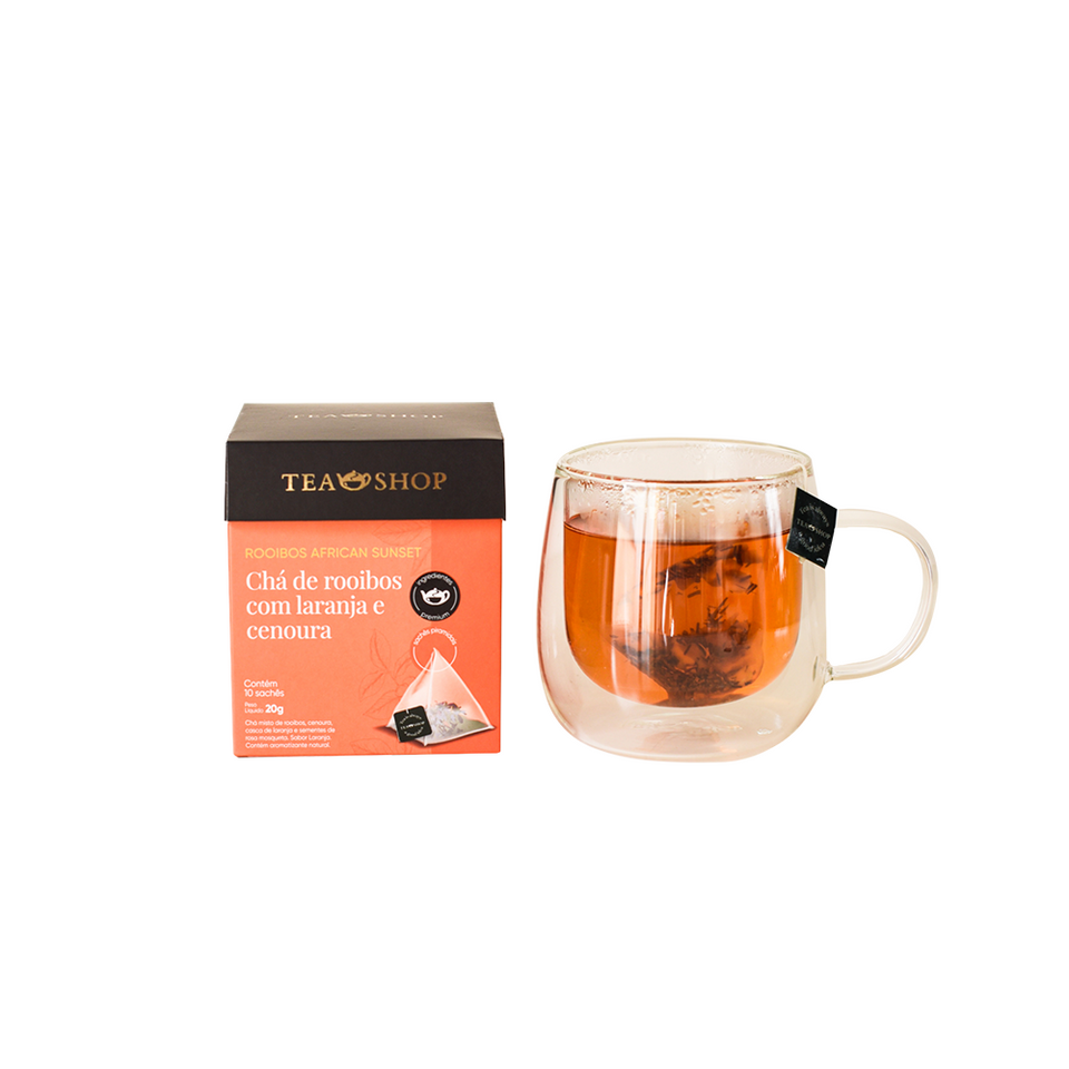 Rooibos African Sunset - Caixa Sachês Piramidais