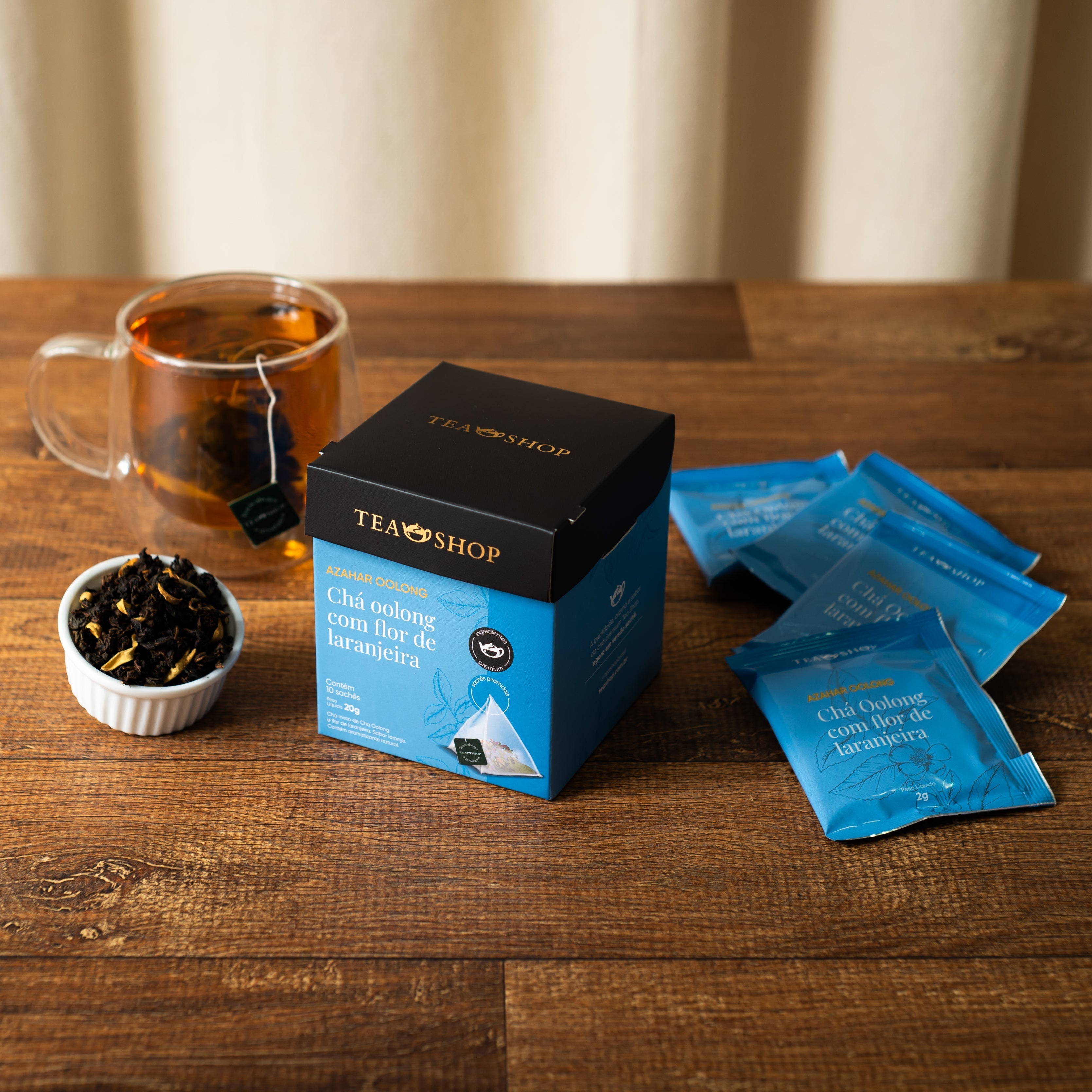 Azahar Oolong - Caixa Sachês Piramidais (10 Saches) – Tea Shop Brasil