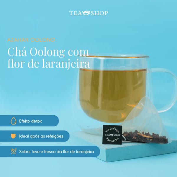 Azahar Oolong - Caixa Sachês Piramidais (10 Saches) - Tea Shop Brasil