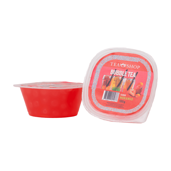 Bubble Tea Morango - 100g - Tea Shop Brasil