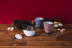 Bule de ferro artesanal estilo japonês Geisha Branco 0,35L - Tea Shop - Tea Shop Brasil