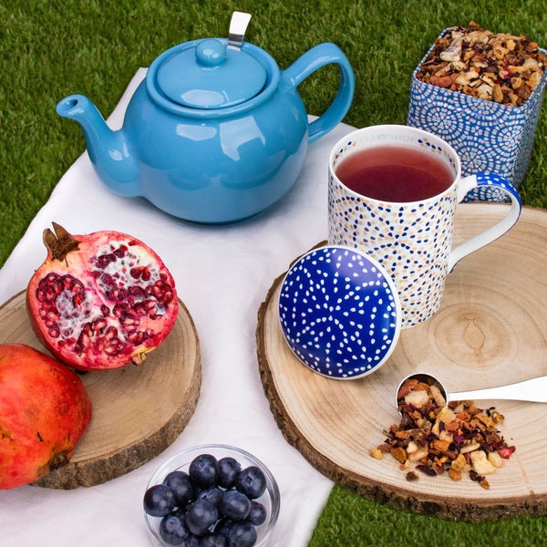 Bule de Porcelana Bright Blue Sky 1,1L - Tea Shop - Tea Shop Brasil