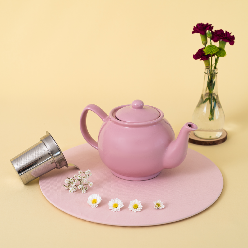 Bule de Porcelana Bright Pink 1,1L - Tea Shop