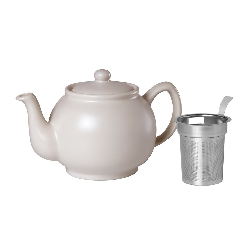 Bule de Porcelana Bright Ivory 1,1L - Tea Shop