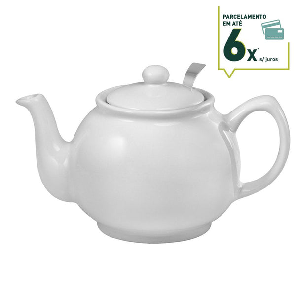 Bule de Porcelana Bright White 1,1L - Tea Shop - Tea Shop Brasil