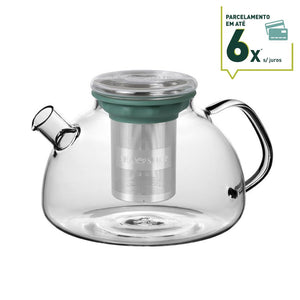 Bule de Vidro All In One Teapot Basil 1L - Tea Shop