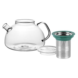 Bule de Vidro All In One Teapot Basil - Tea Shop Brasil