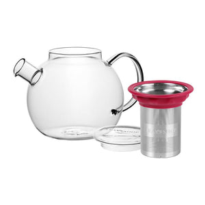 Bule de Vidro All In One Teapot Berry - Tea Shop Brasil