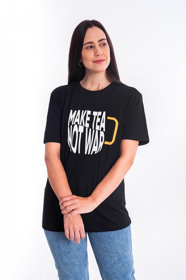 Camiseta Make Tea Not War - Tea Shop Brasil