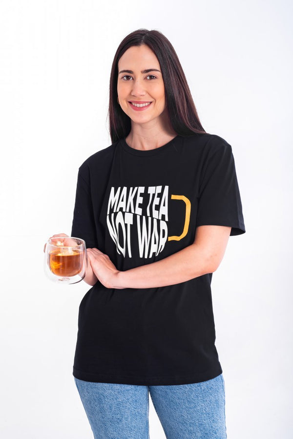 Camiseta Make Tea Not War - Tea Shop Brasil