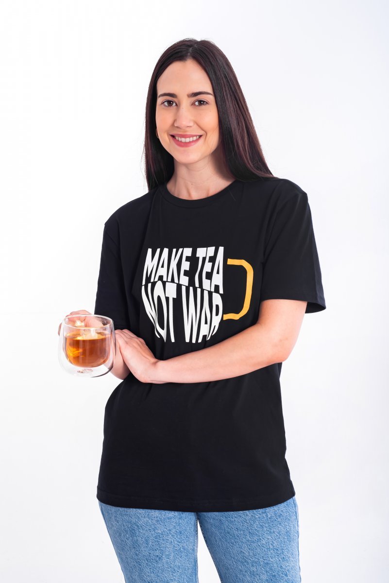 Camiseta Make Tea Not War - Tea Shop Brasil