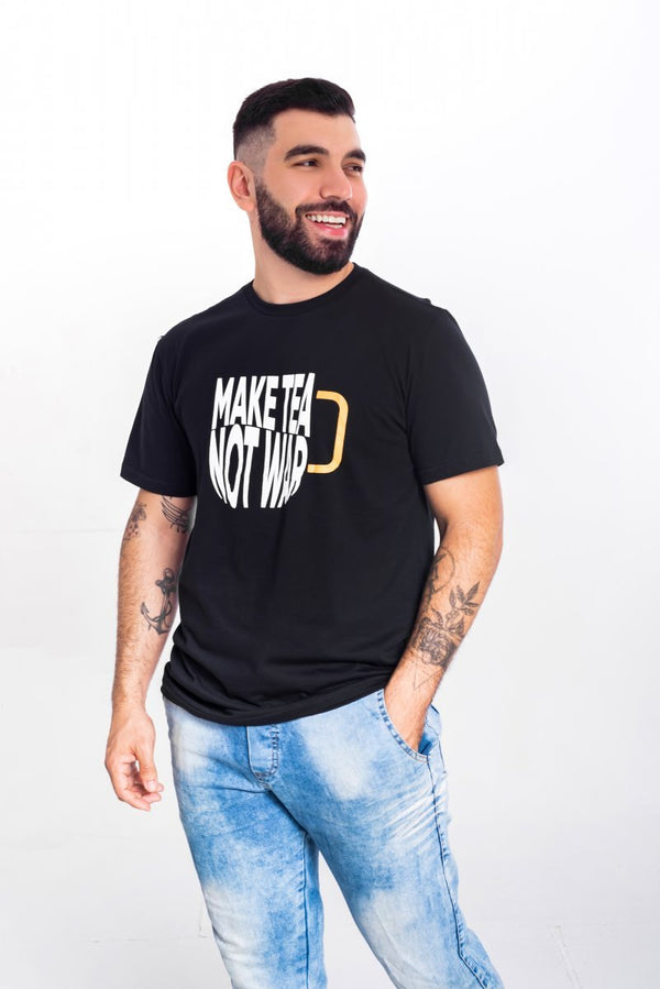 Camiseta Make Tea Not War - Tea Shop Brasil