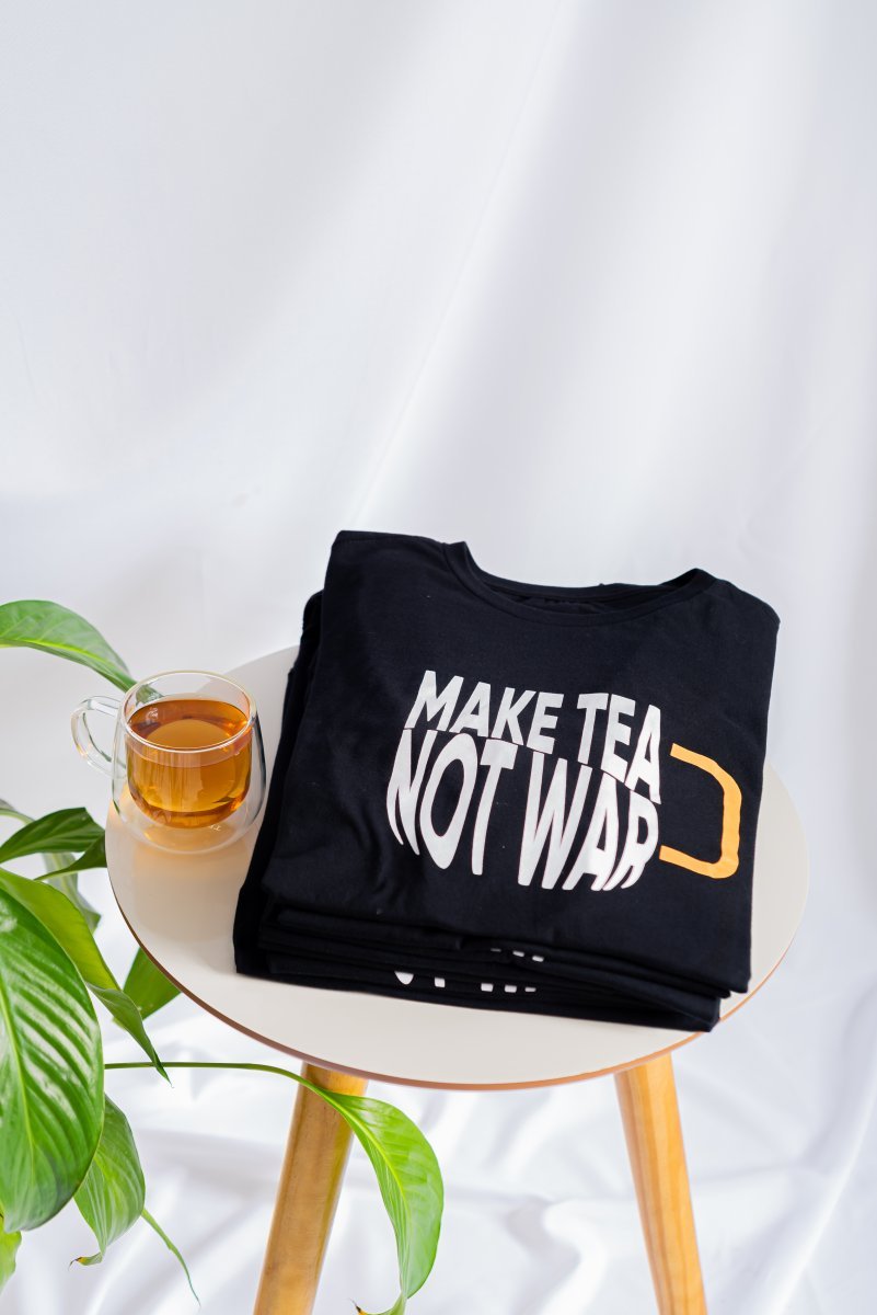 Camiseta Make Tea Not War - Tea Shop Brasil