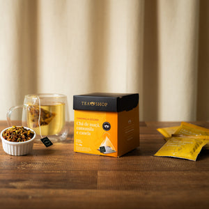 Camomila Golden - Caixa Sachês Piramidais (10 Saches) - Tea Shop Brasil