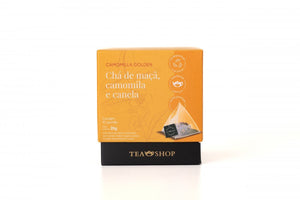 Camomila Golden - Caixa Sachês Piramidais (10 Saches) - Tea Shop Brasil