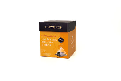 Camomila Golden - Caixa Sachês Piramidais (10 Saches) - Tea Shop Brasil