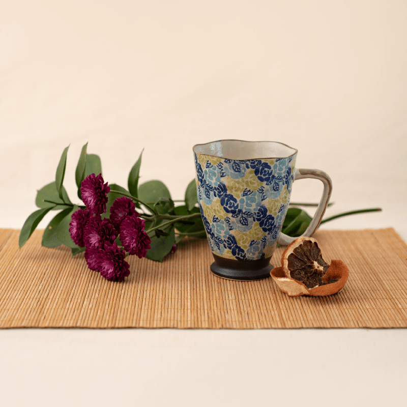 Caneca de Porcelana Japonesa Mug Uki Ayaka Blue - Tea Shop - Tea Shop Brasil