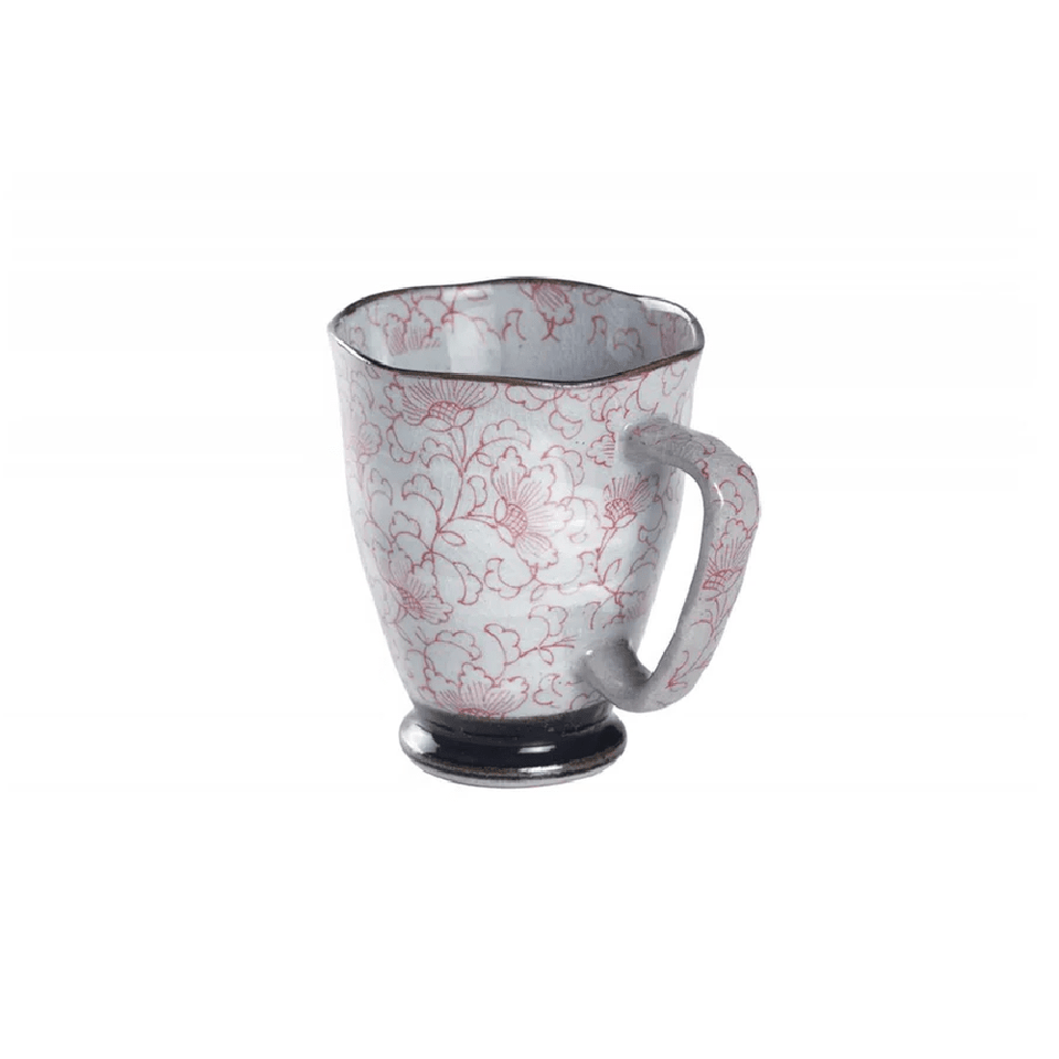 Caneca de Porcelana Japonesa Mug Uki Kiko Vermelha - Tea Shop - Tea Shop Brasil