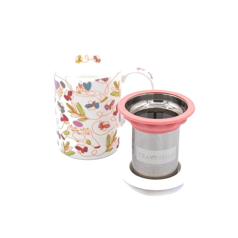 Caneca de Porcelana Mug Classic Fil Rouge - Tea Shop - Tea Shop Brasil