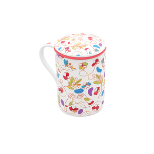 Caneca de Porcelana Mug Classic Fil Rouge - Tea Shop - Tea Shop Brasil