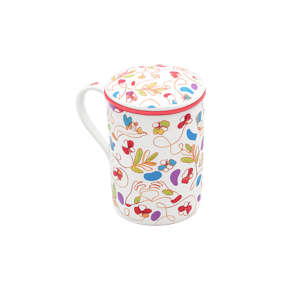 Caneca de Porcelana Mug Classic Fil Rouge - Tea Shop - Tea Shop Brasil