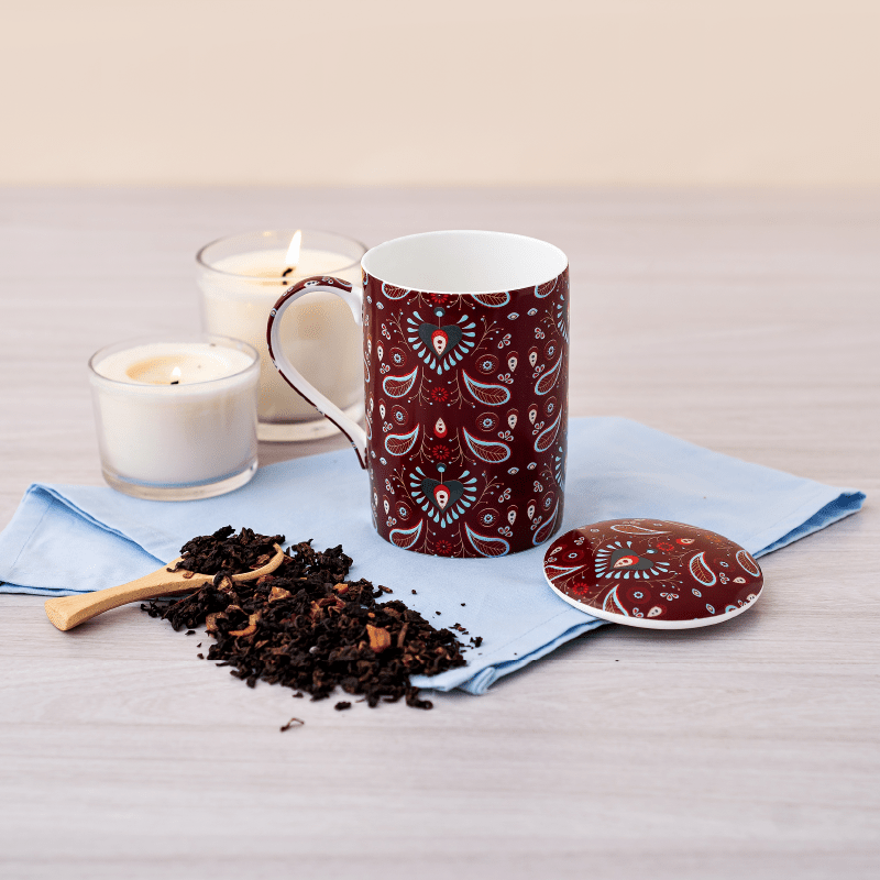 Caneca de Porcelana Mug Classic Royal Peacock - Tea Shop - Tea Shop Brasil