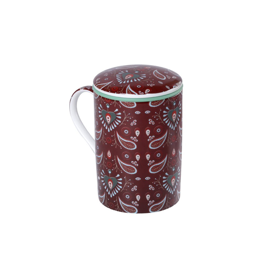 Caneca de Porcelana Mug Classic Royal Peacock - Tea Shop