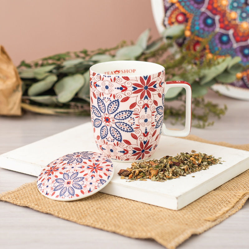 Caneca de Porcelana Mug Harmony Fiore - Tea Shop