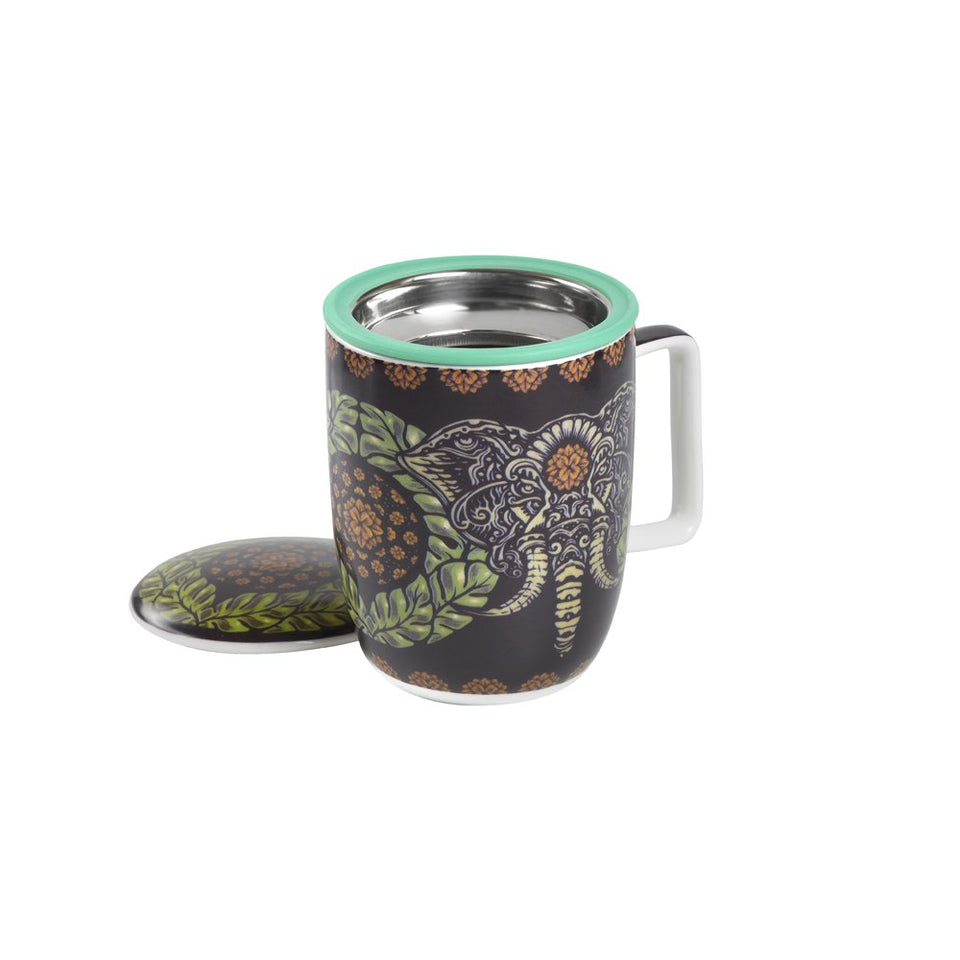 Caneca de Porcelana Mug Harmony Ganesha - Tea Shop