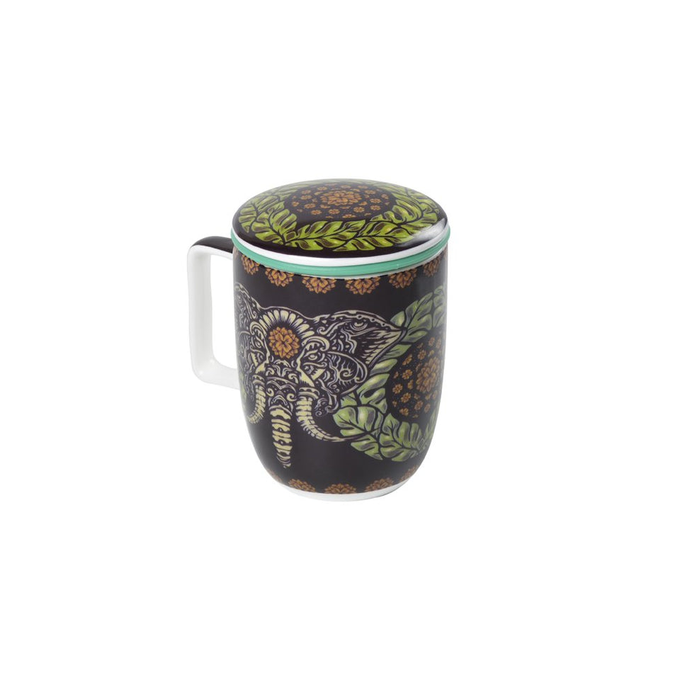 Caneca de Porcelana Mug Harmony Ganesha - Tea Shop