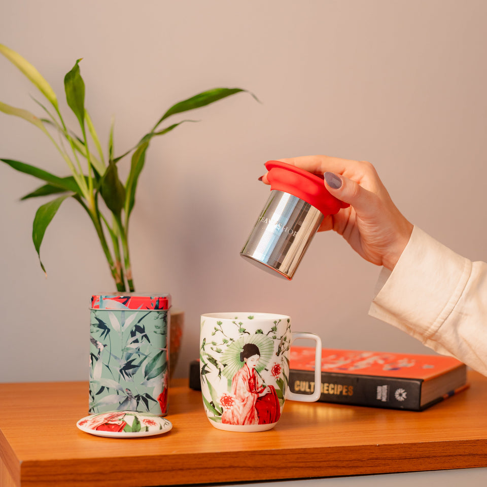 Caneca de Porcelana Mug Harmony Haiku - Tea Shop - Tea Shop Brasil