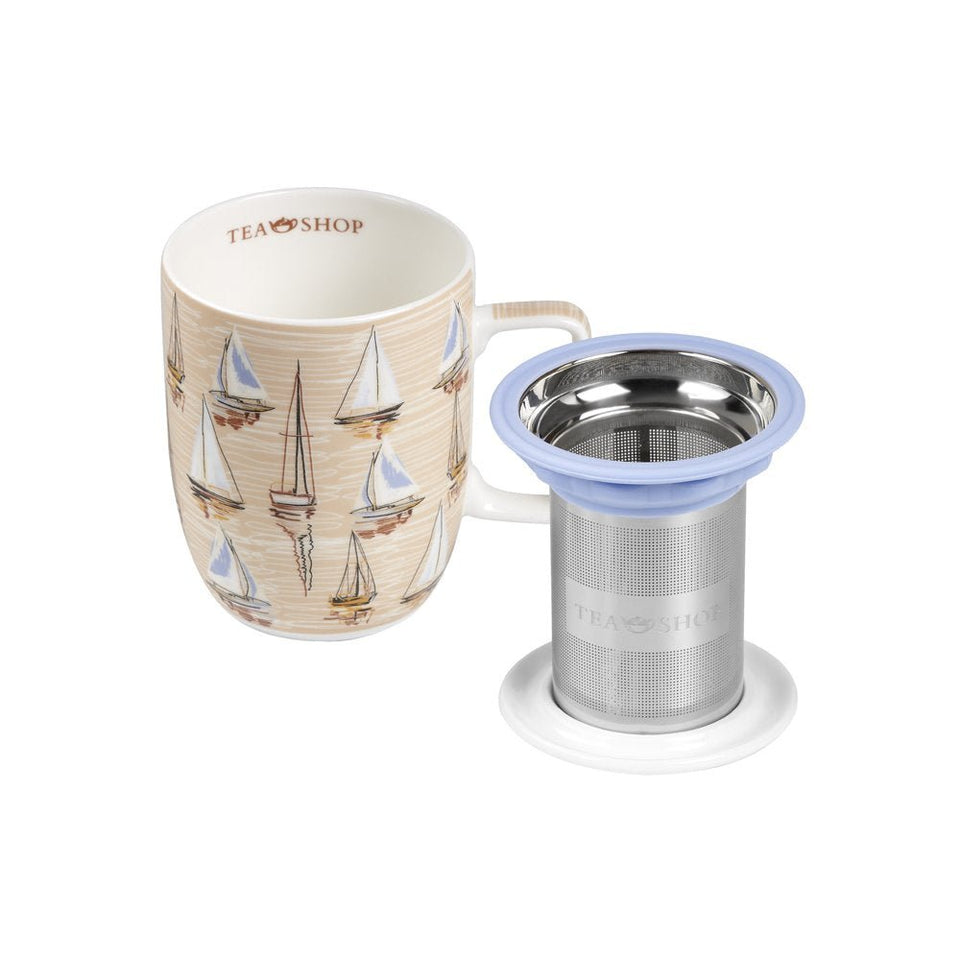 Caneca de Porcelana Mug Harmony Navy Sail - Tea Shop - Tea Shop