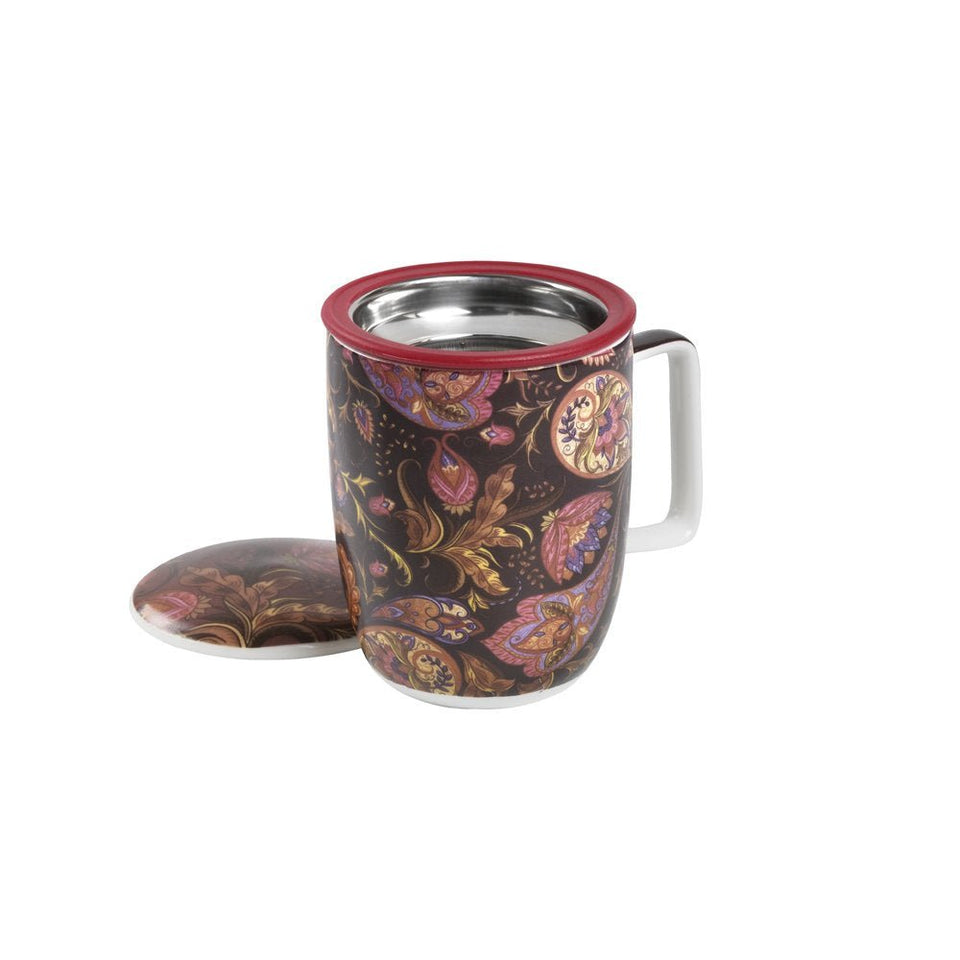Caneca de Porcelana Mug Harmony Paisley - Tea Shop - Tea Shop Brasil