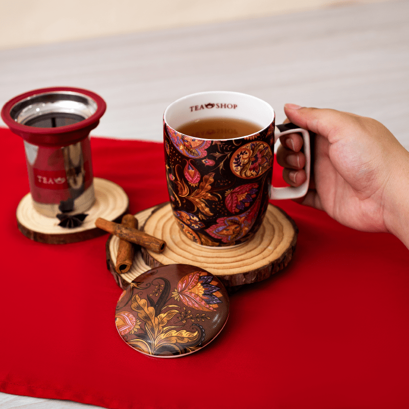 Caneca de Porcelana Mug Harmony Paisley - Tea Shop - Tea Shop Brasil