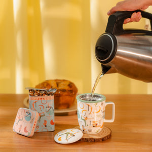 Caneca de Porcelana Mug Harmony Yoga Balance - Tea Shop - Tea Shop